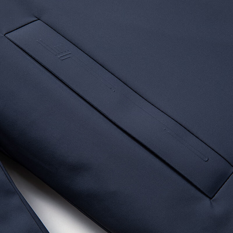 雪中飞(SNOWFLYING)雪中飞男士羽绒服季行政夹克商务休闲翻领老干部鹅绒外套 黑色XL