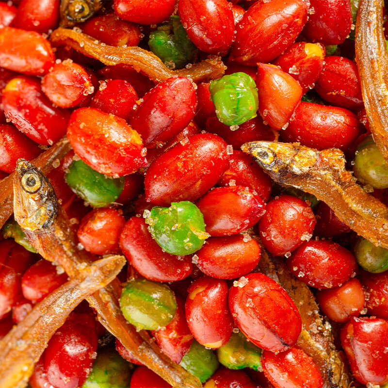 忆江城小鱼花生400g