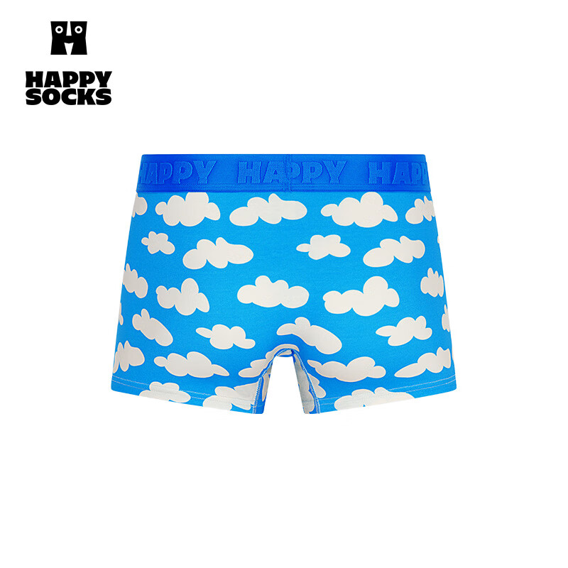 Happy Socks瑞典潮牌云朵男士内裤时尚四角裤平角裤 L