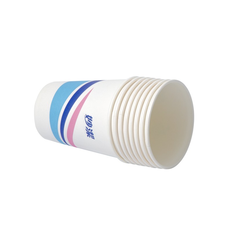 妙洁 欢享纸杯加厚型一次性杯子 8盎司228ml 一箱（2000只）