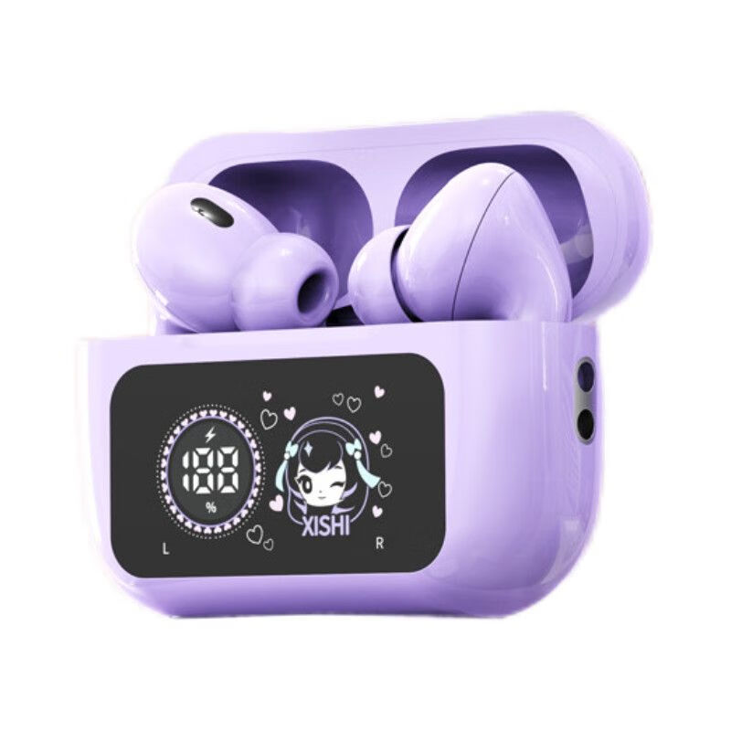 王者荣耀M656无线蓝牙耳机入耳式可爱自带炫彩数显降噪超长续航 绿色蔡文姬 可爱彩屏数显 舒适佩戴 杜比环绕空间音效 游戏音乐低延迟 超长待机