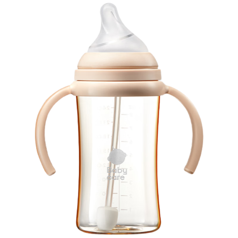 babycare超滤奶瓶 PPSU防呛防喷奶防胀气新生儿歪头仿母乳240ml M嘴3-6月