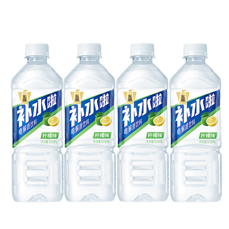 东鹏特饮东鹏补水啦电解质饮料555ml*4瓶 快速补充电解质【姆巴佩同款】 柠檬味555ml*4瓶