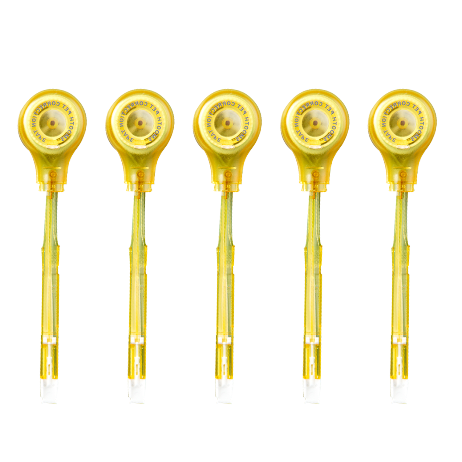 乐普升（LPS）修正带笔式涂改带可换替芯9189R黄5个替芯创意便携改正带共5支