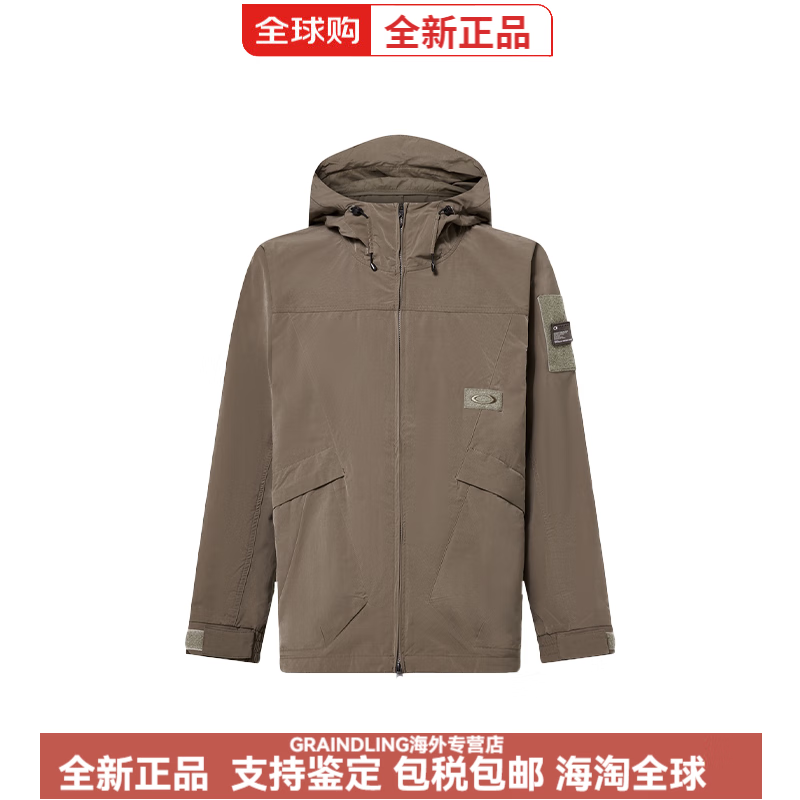 欧克利（OAKLEY）FW24FGLSector防风防水日系休闲连帽夹克外套男款沙色 沙色 M
