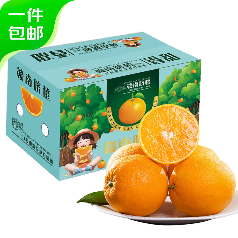 信好豫见 正宗江西赣南脐橙 新鲜当季水果 4.5斤 单果120