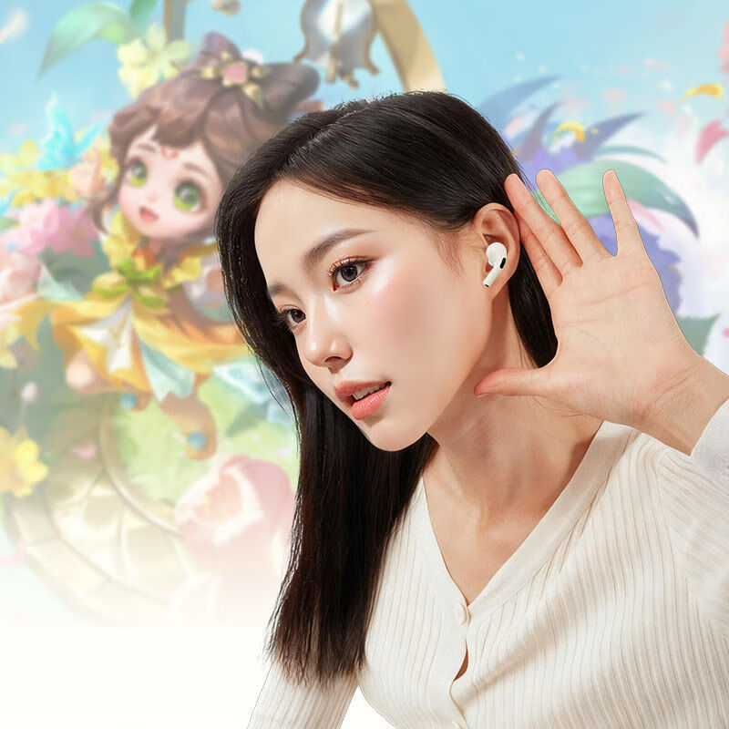 王者荣耀M656无线蓝牙耳机入耳式可爱自带炫彩数显降噪超长续航 绿色蔡文姬 可爱彩屏数显 舒适佩戴 杜比环绕空间音效 游戏音乐低延迟 超长待机