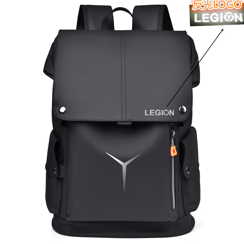 欧芙曼联想拯救者Y9000p电脑包16英寸Y7000p笔记本双肩包游戏本减震 黑色(潮酷041)无标 可放机械键盘 16英寸 升级防水防摔