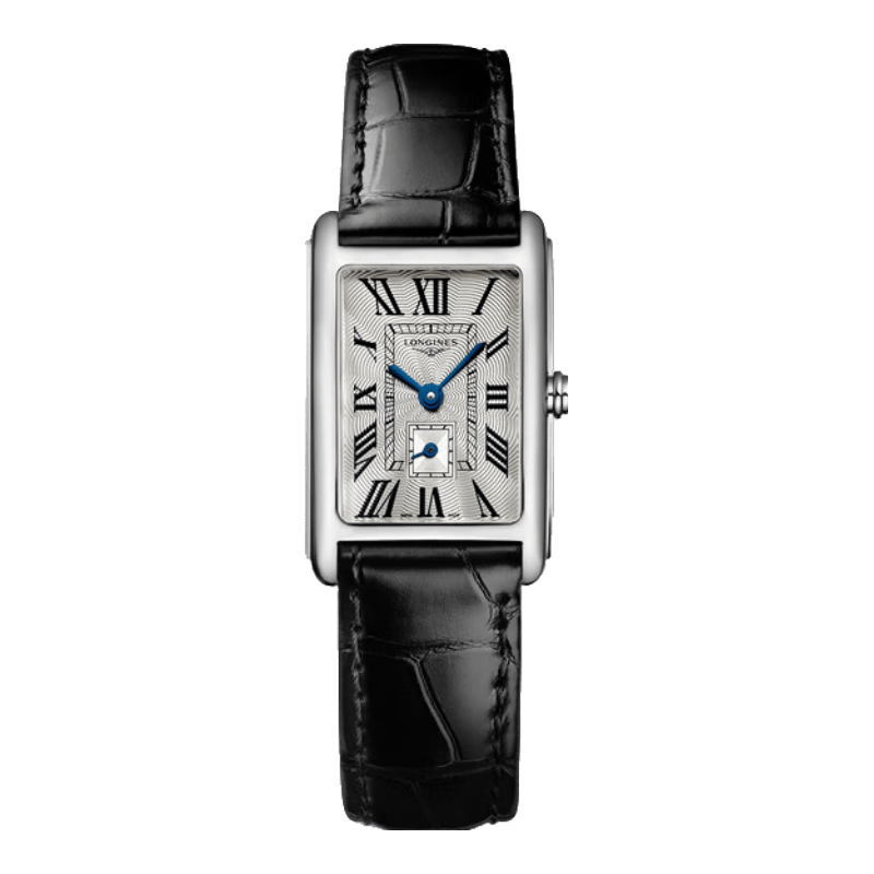 浪琴（LONGINES）瑞士手表 黛绰维纳系列 女士皮带石英表L52554710