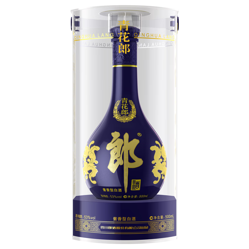 郎酒青花郎酒53度酱香型白酒单瓶500ml 送礼宴请酱香白酒 53度 500mL 1瓶
