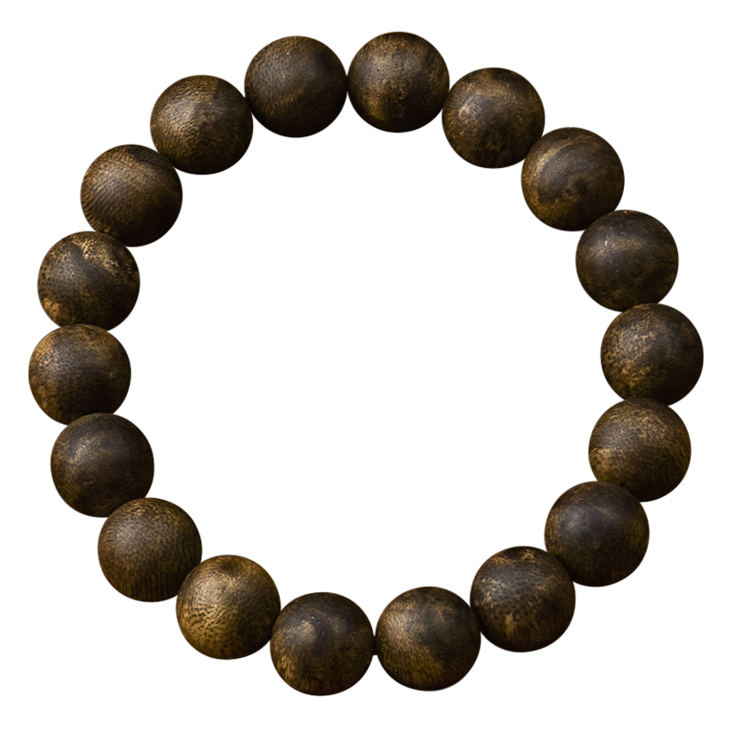 木醉鉆石級(jí)天然芽莊沉香手串男士白奇楠單圈文玩佛珠馬年禮物 【鉆石級(jí)】12mm