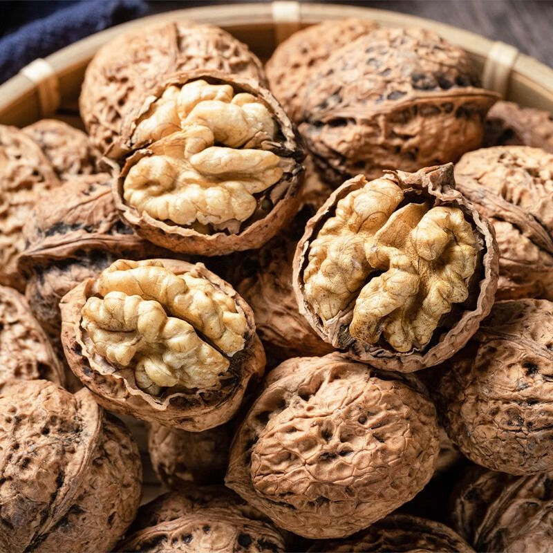 2025新货干核桃古树薄皮原味云南核桃不漂白不添加生核桃 精选古树核桃5斤（送夹子）