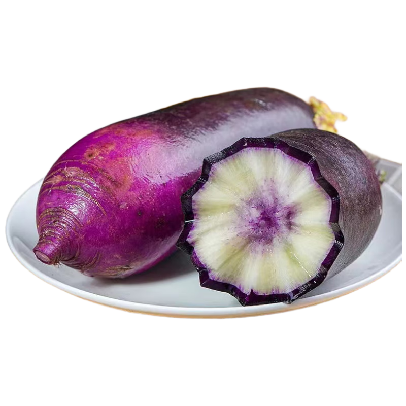 京地达山东冰激凌紫萝卜净重4.5斤 单果300g+新鲜蔬菜 源头直发包邮