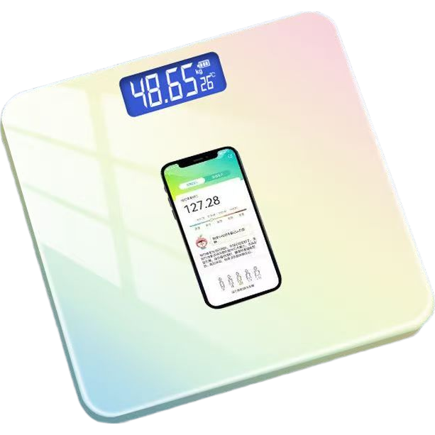 唯尚【已接入米家APP】电子秤体重秤体脂秤宿舍家用减肥高精度充电体重秤减肥神器 深林绿-冠军推荐 升级加厚体重秤（电池款|非米家款）