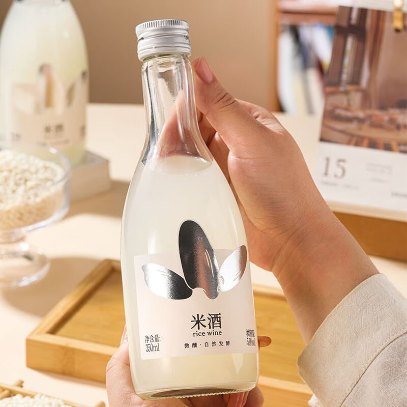 莫干山鲜榨米酒5度微醺低度甜酒正宗浙江特产农家自酿糯米酒 5度鲜榨米酒1瓶