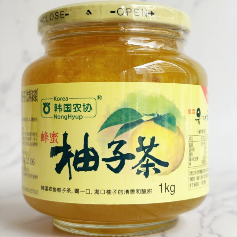 韓國農協(xié)蜂蜜柚子茶1000g韓國水果茶蜂蜜柚子醬冷熱飲沖 韓國農協(xié)蜂蜜柚子茶1kg*1瓶