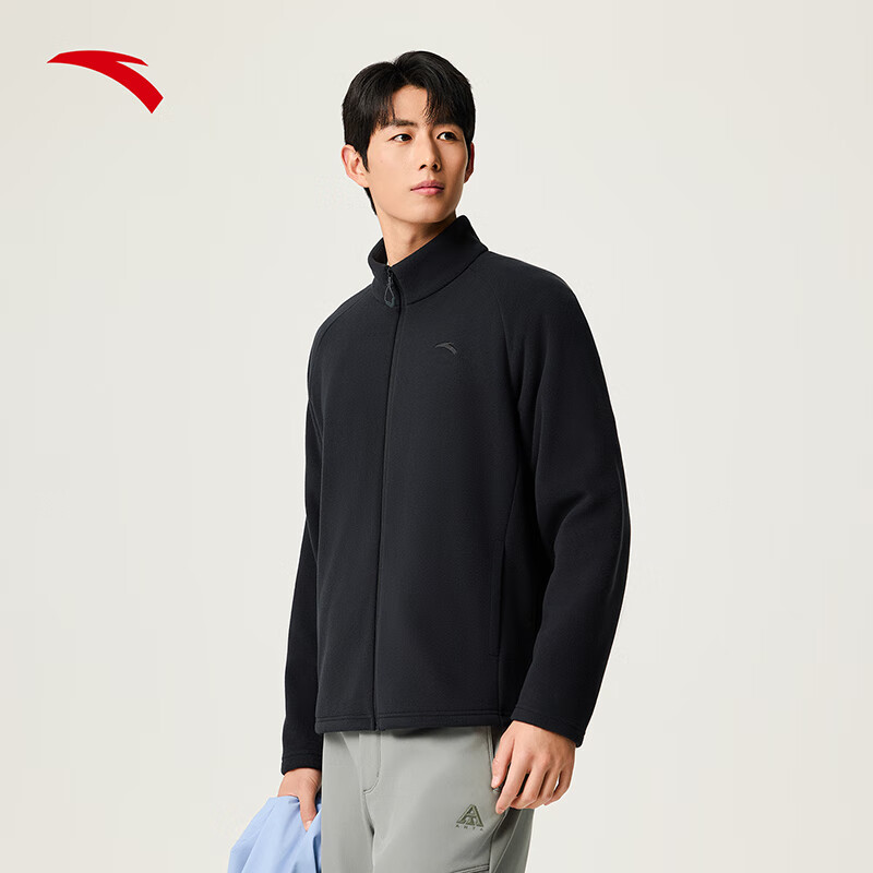 安踏火壳丨摇粒绒抓绒衣男士冬季新款登山运动外套冲锋衣内胆