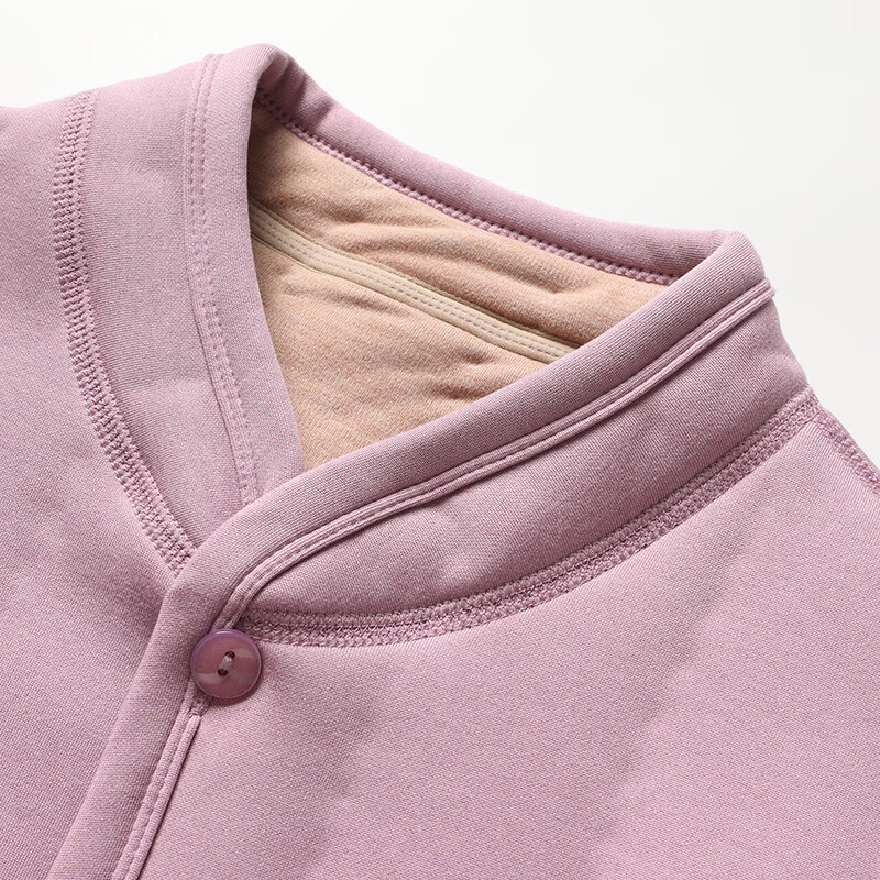 拾福冬季休闲羊毛保暖棉服外套中老年女装妈妈装上衣衣服可内搭可外穿 粉色 4XL