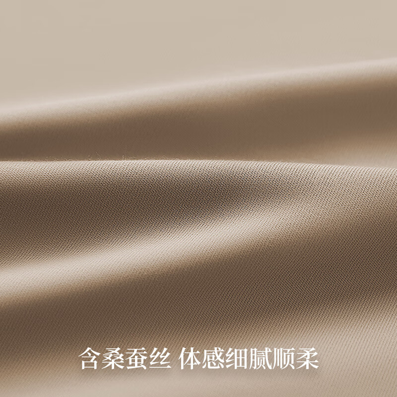 金利来女士秋衣上衣女打底衫长袖内衣女修身内穿单件上衣贴身舒适 黑色 XL