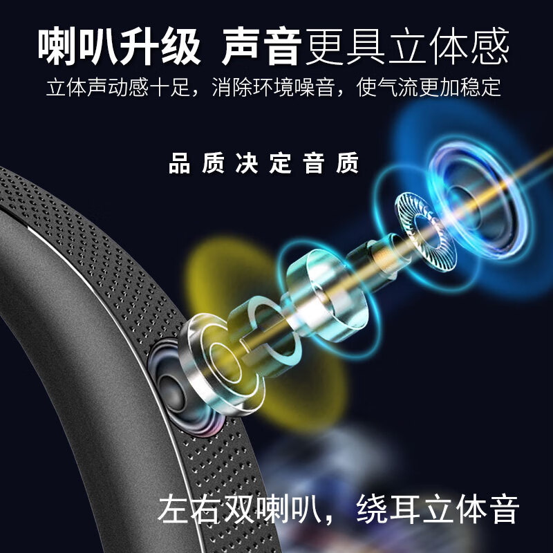 奥粘便携挂脖蓝牙耳机音响一体音机可插TF卡伸缩耳机线IPX5防水颈挂式耳机音箱切换60H长续航遥控拍照 红色