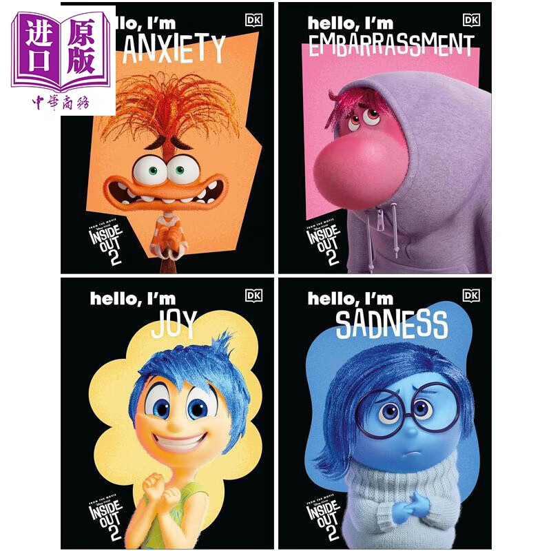 DK头脑特攻队2系列4册Disney Inside Out 2 英文原版 儿童情绪读物 精装 英语绘本童书 迪士尼系列 5岁以上