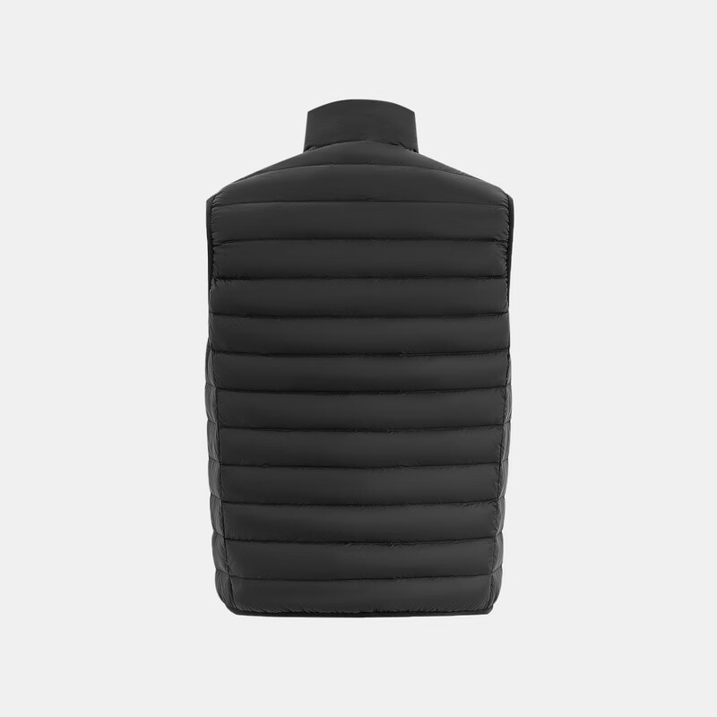 雪中飞秋冬新款男式轻薄羽绒服马甲基础男士短款羽绒秋马甲 宝石黑|8086 L 175/96A