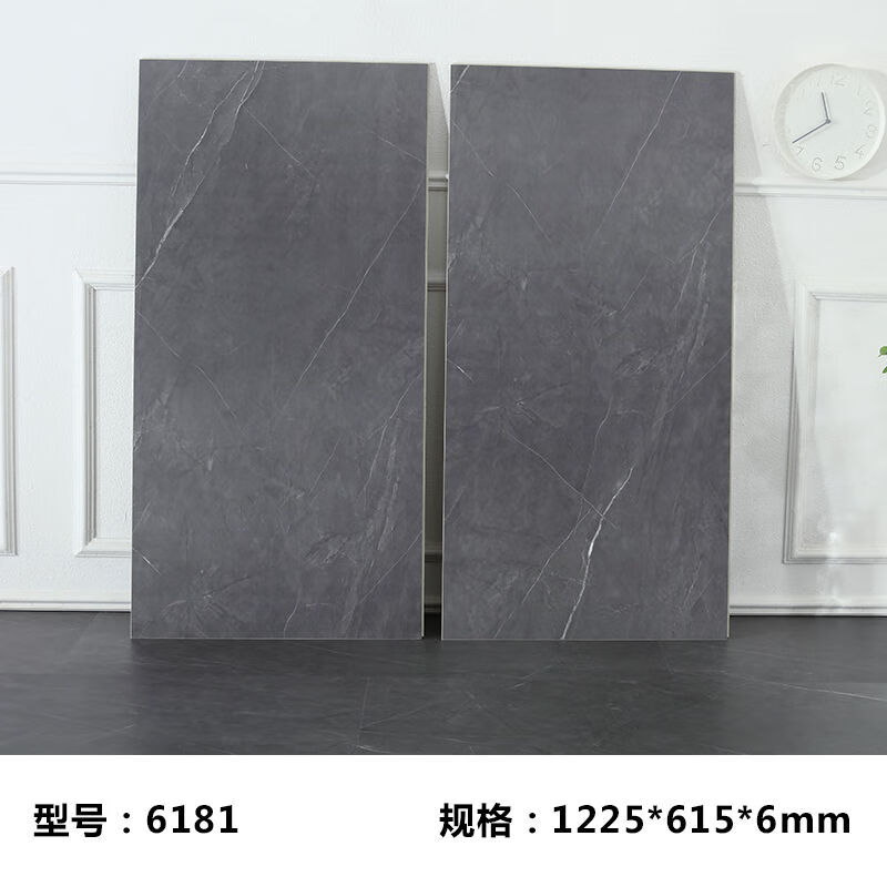 spc石塑地板微晶石6毫米超大规格商业空间零e0环保耐磨工厂直销 6181