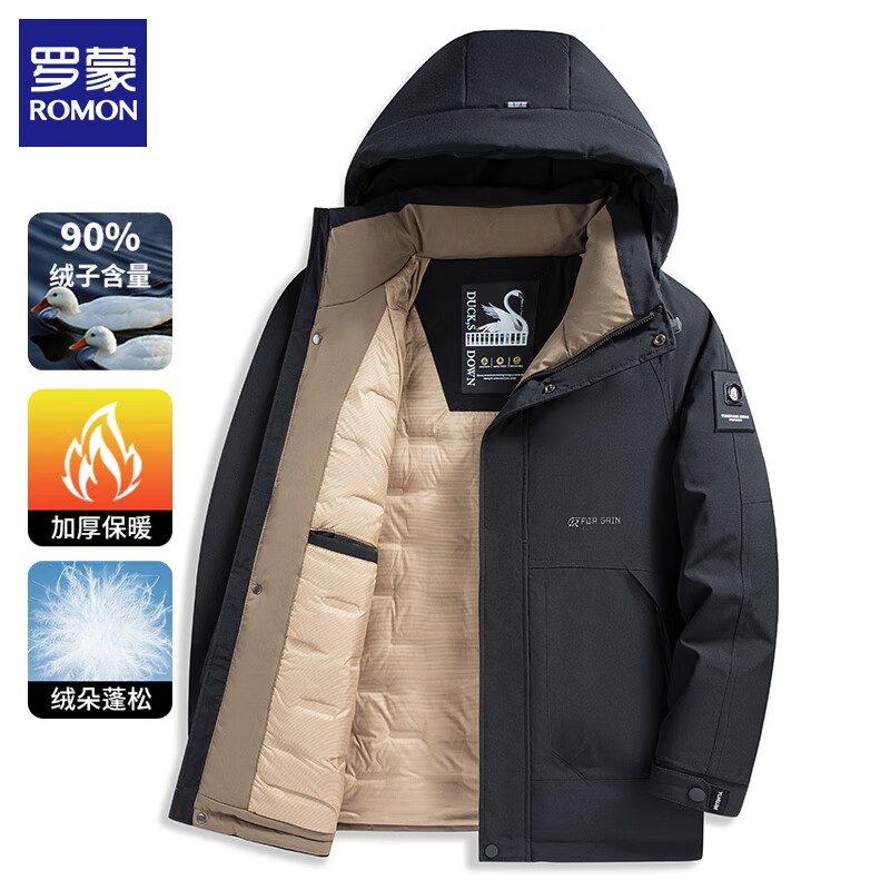 ���ɣ�ROMON����ñ���޷����г���2025�����¿�Ӻ�ů�������״�ɫ������޷� ���� 2XL ����������130-145� 223Ԫ