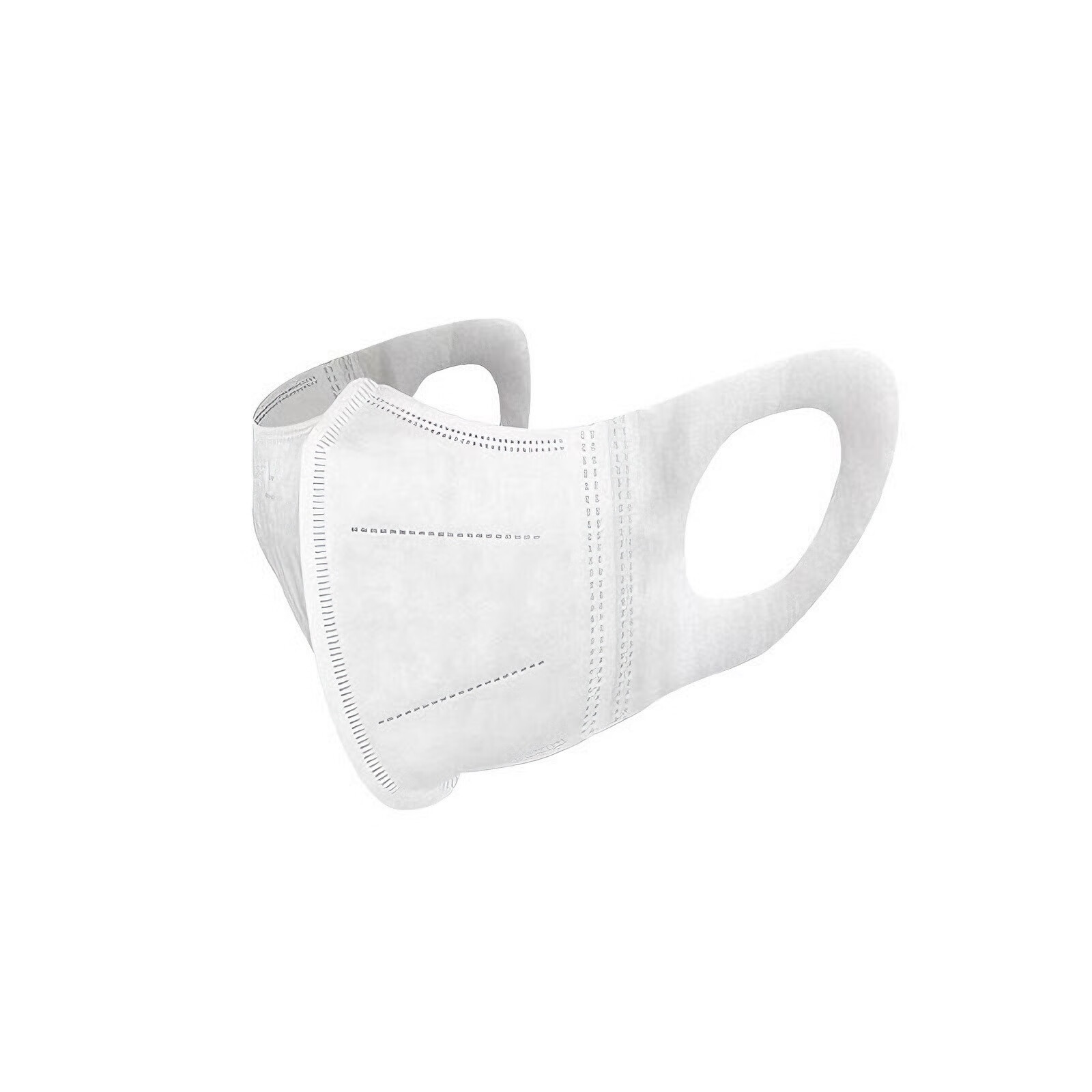 卫士立3D立体口罩一次性不勒耳防病菌细菌飞沫上字白色男女神时尚口鼻 3D白色口罩【50只】