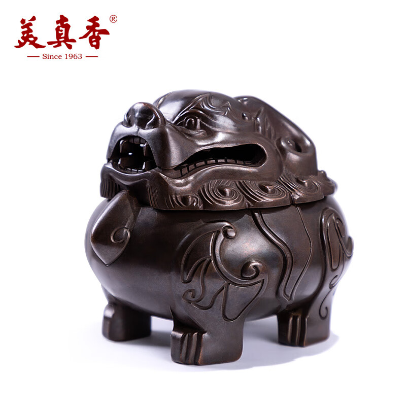 美真香狻猊盤香爐熏香爐家用室內(nèi)香篆爐香薰沉檀香盤香爐 狻猊盤香爐(1.5_2_4小時適用)