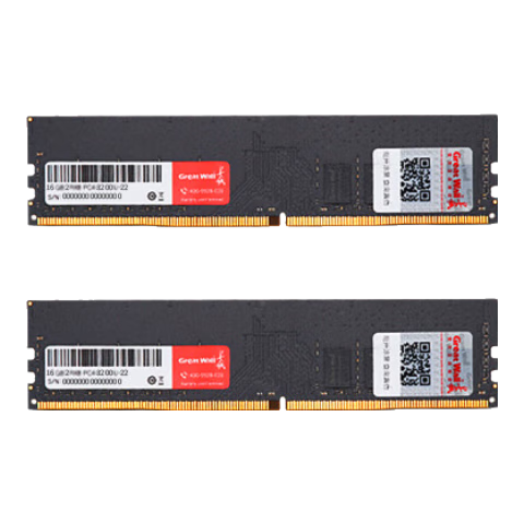 长城（Great Wall）32GB(16GBx2)套装 DDR4 台式机内存条 3200  普条【intel专用条】