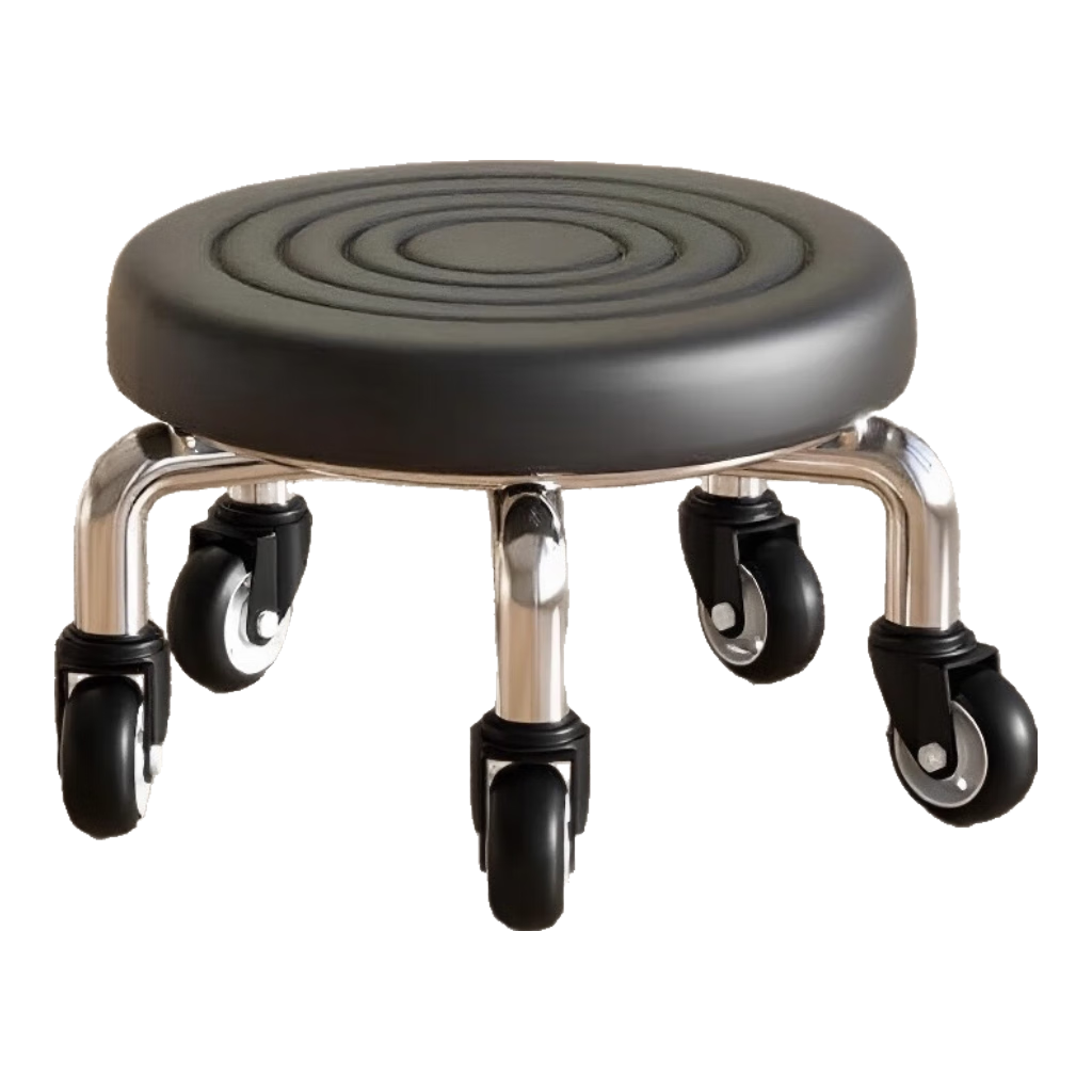 华音轩万向轮小凳子美缝修脚足浴凳小板凳凳子家用滑轮矮凳儿童学步矮凳