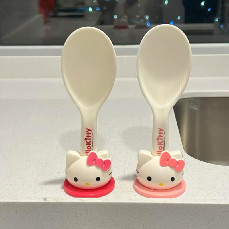 爱佳宇韩国电饭煲饭瓢不粘饭家用饭勺桌摆件啊啊啊是hellokitty的饭勺耶 猫猫粉色饭勺