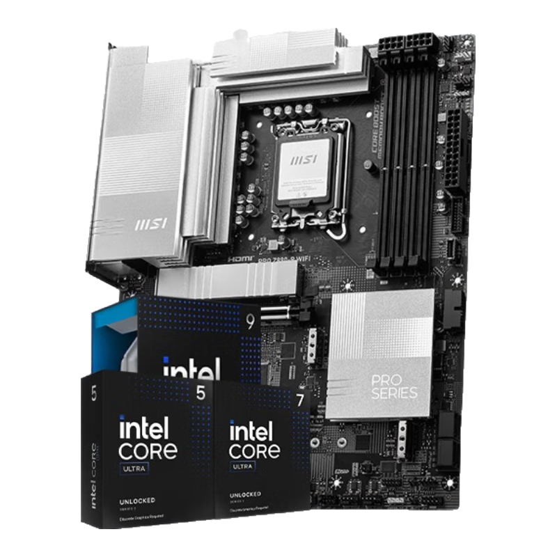 ���ڲ�����΢��(MSI) Z890���� Ӣ�ض���� Ultra5 245KF 245K Ultra 7 265KF 265K��װ CPU������װ PRO Z890-P WIFI Ultra7 265K��װ 2878Ԫ