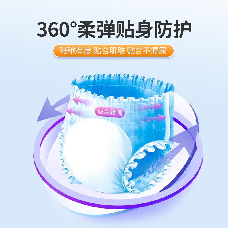 云中月成人纸尿裤老年人专用拉拉裤加厚男女大号尿不湿 加厚拉拉裤L码60片(建议100-130斤)