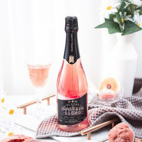 爱之湾西班牙进口爱之湾酩珠卡瓦桃红半干气泡高泡就气泡葡萄酒果酒香槟 爱之湾酩珠桃红半干750ml2瓶