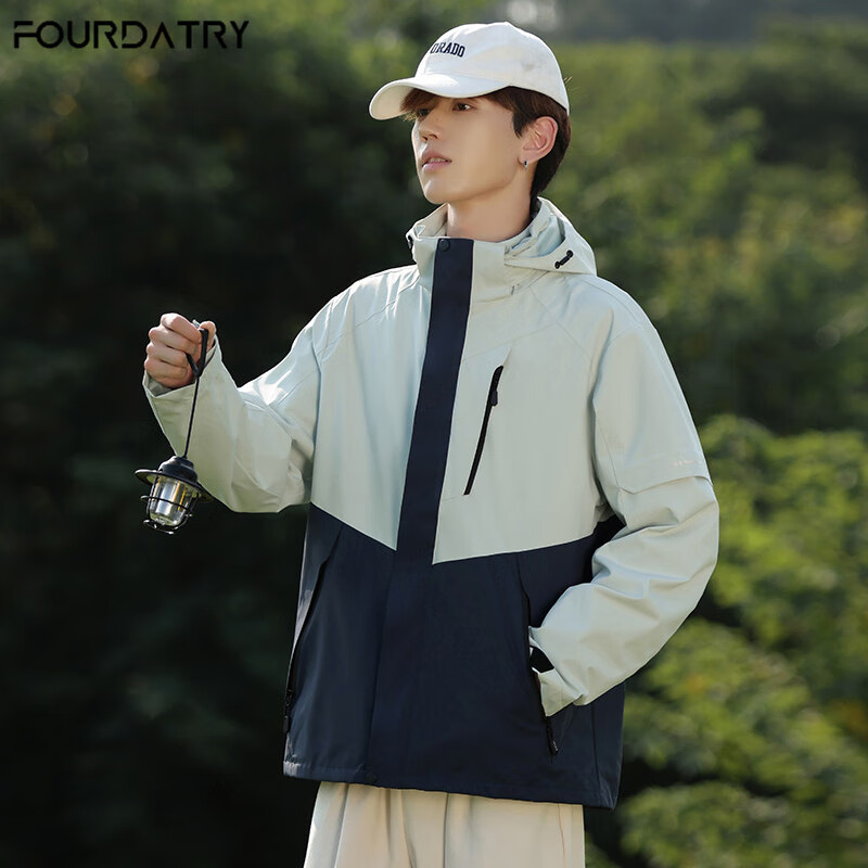 FOURDATRY����ƴ�ӷ���ˮ����µ��崺���������׷����ˮ��ñ�п�������Ů �п���ʯ��-���� �п�2XL��150-170� 86.08Ԫ