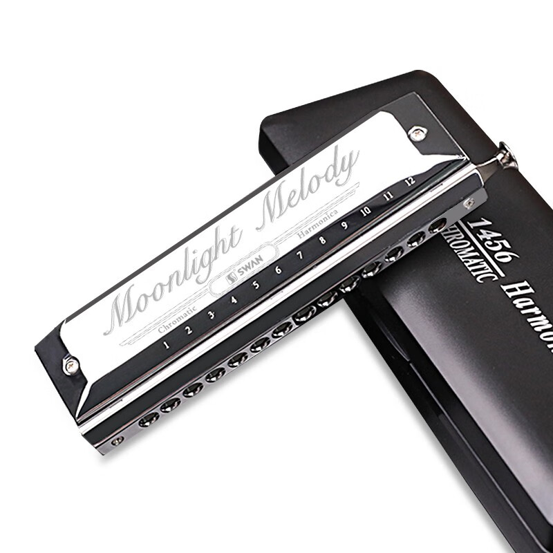 天鹅(swan)14孔半音阶口琴mm1456【经典款】