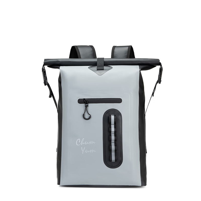 CHUMYUM摩托车防水骑行包户外运动双肩包大容量登山背包 灰色