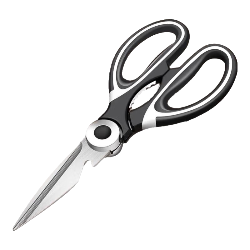 美余生活多功能厨房剪刀特大号不锈钢日式强力鸡骨剪刀剪肉杀鱼食物剪子 1把