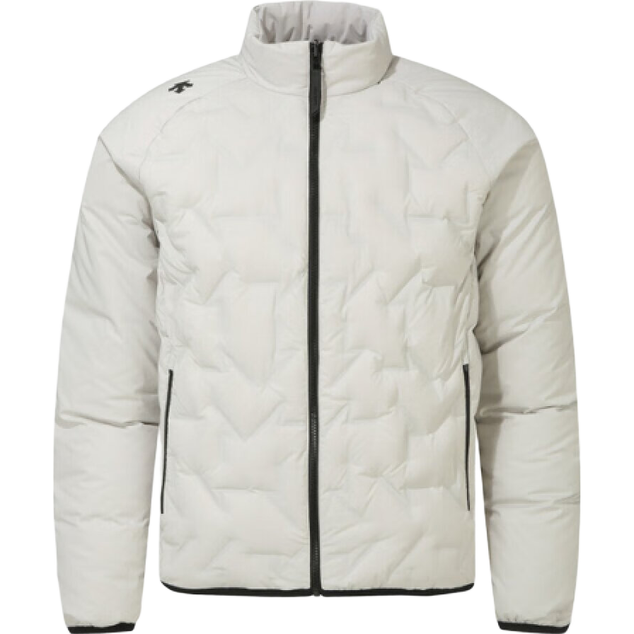 迪桑特(DESCENTE)男女同款舒適兩面穿羽絨服純色立領戶外保暖外套白色 M (95)