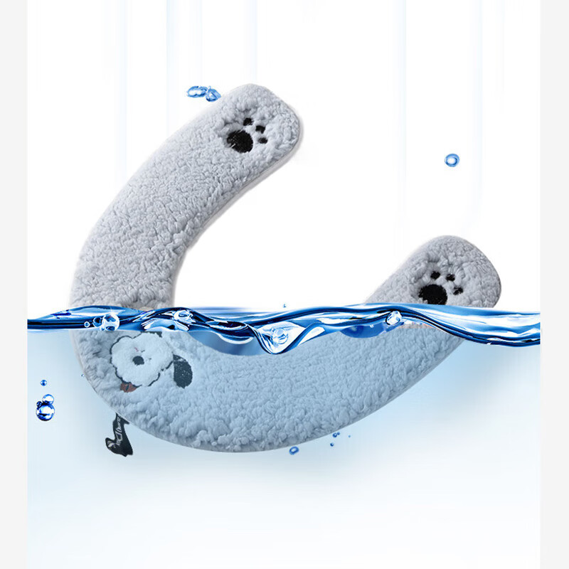 禧全福马桶垫子加厚秋冬防水坐便垫套不掉毛可水洗拉链马桶套 U型马桶垫【加厚蓝色】