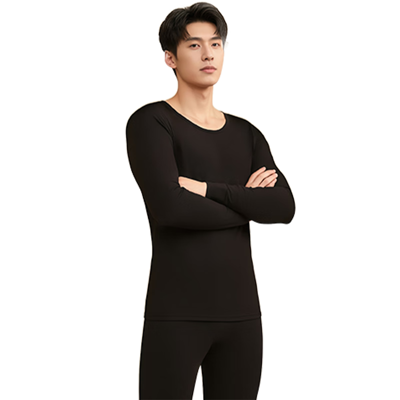 古今(GUJIN)保暖内衣男士秋衣纯棉高端抗寒大码中老年青少人冬季零下 浅灰色-单件上衣 【纯棉亲肤】 L 【推荐体重110-130斤】