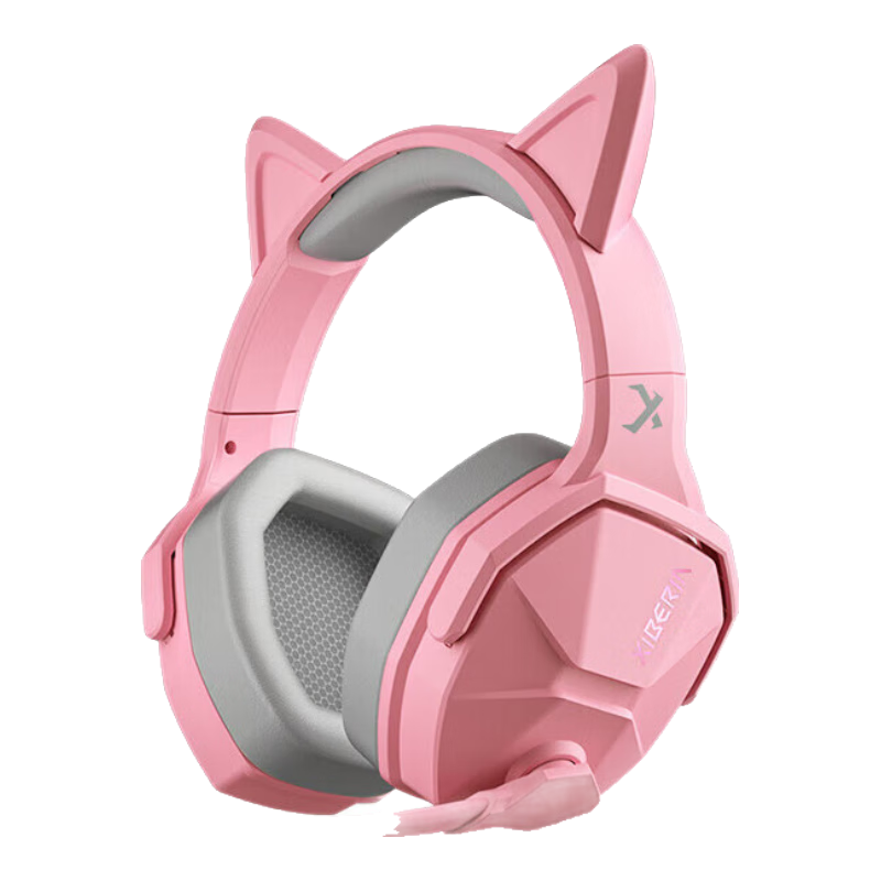 西伯利亞（XIBERIA）V13粉色萌貓版頭戴式游戲耳機(jī)女7.1聲道電腦耳麥 V13粉色貓耳版 標(biāo)配