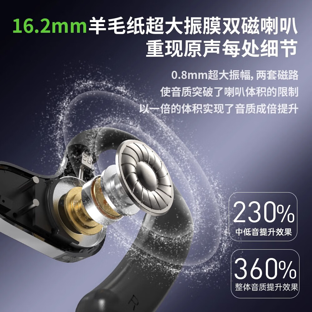 SONY AXSM索尼无线蓝牙耳机挂耳式骨传导降噪不入耳运动跑步防水智能app调音超长续航支持一拖二2025新款 黑色