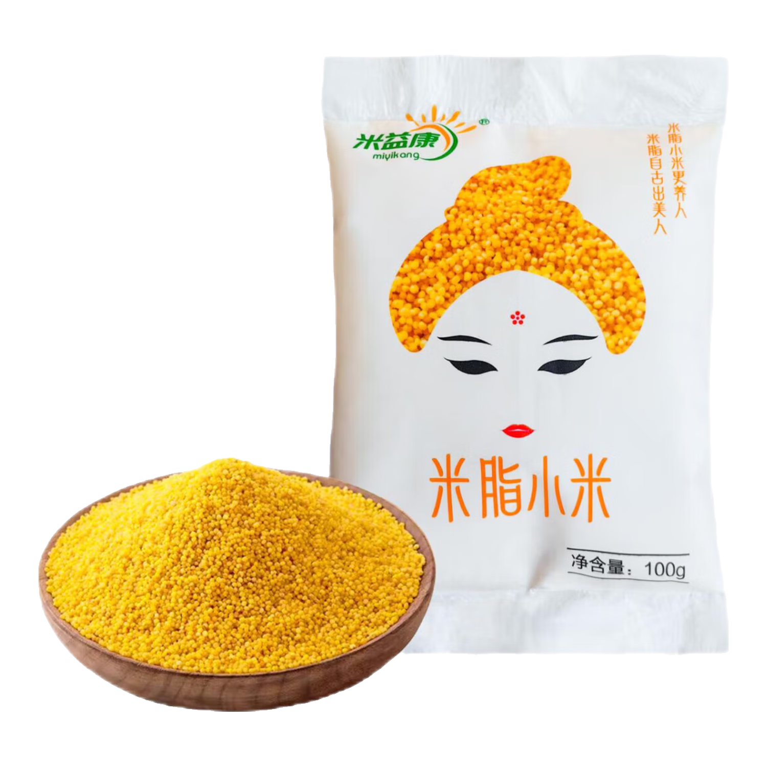 陕西米脂小米 黄小米黑小米 油小米月子米五谷杂粮新米小米粥 米脂黄小米100g
