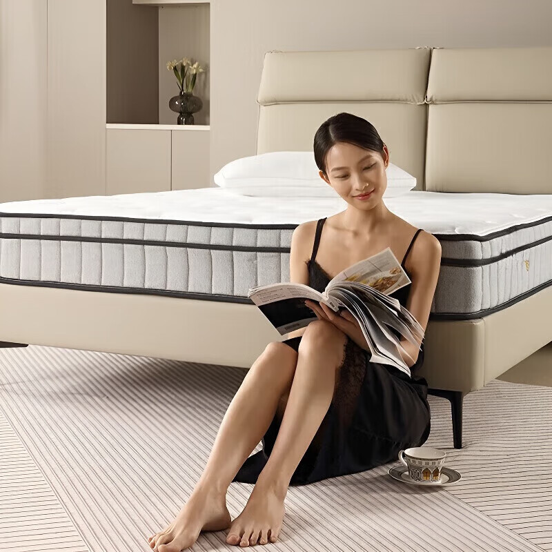 亚朵深睡亚朵酒店同款床垫天然乳胶独立弹簧席梦思黄麻护脊护腰1.8*2.0米 智尊版双睡感/26cm 1800mm*2000mm