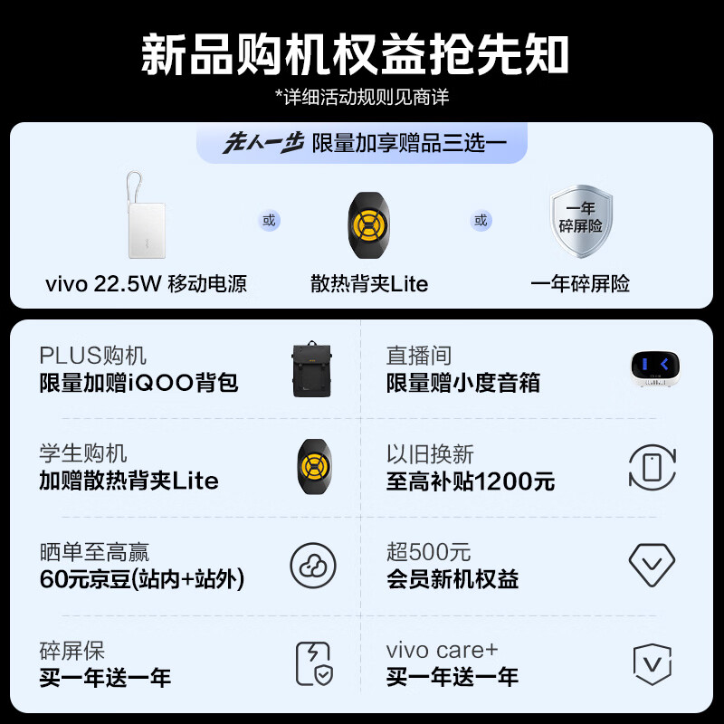 vivo iQOO Neo11 1元抢至高享价值2976元福袋好礼【未履约自动退款】新品上市 iqooneo11学生游戏手机
