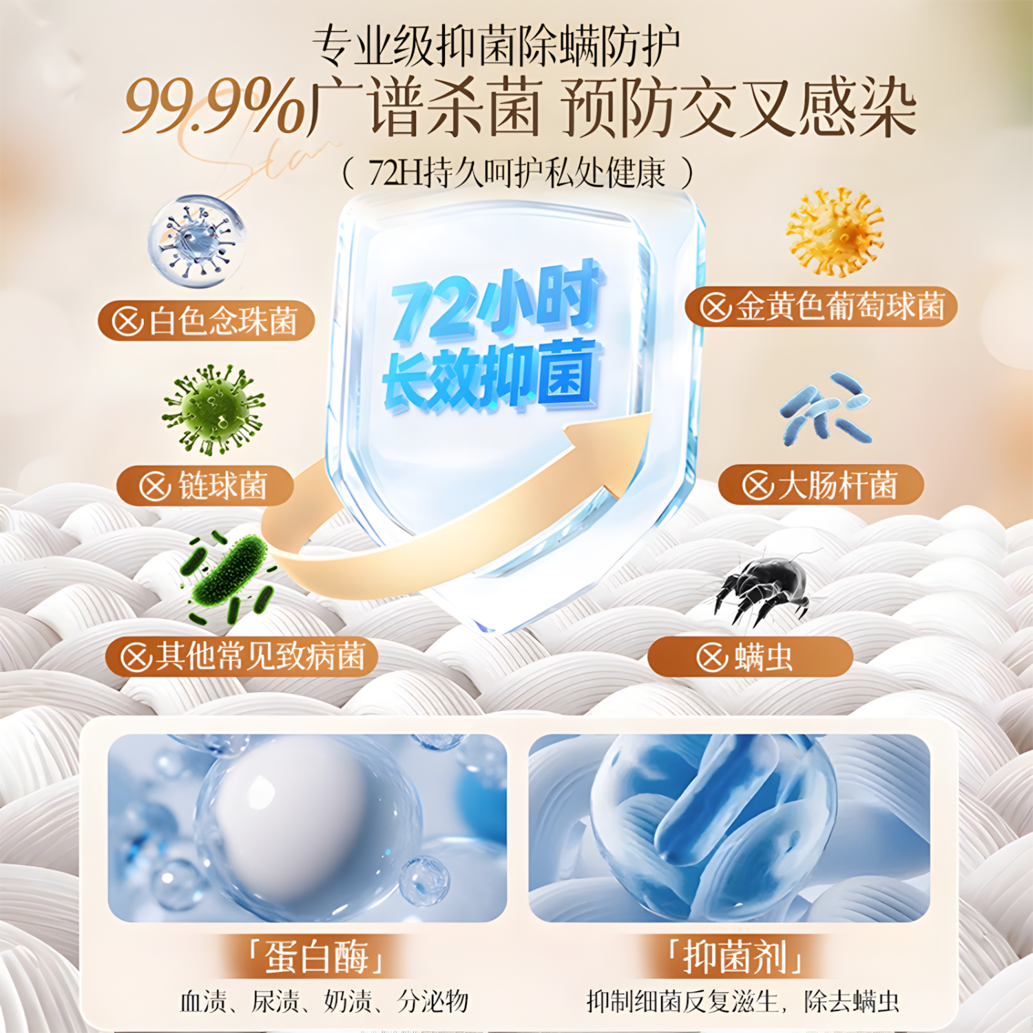 初蔓青少年儿童内衣内裤洗衣液6-23女士长效抑菌除菌去血渍留香清洗液 【学生专研】氨基酸内衣洗衣液800ml