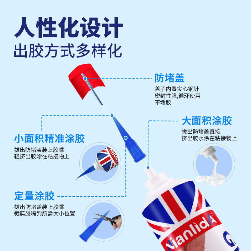 NianlidA机胶 手机屏幕专用胶水后盖密封胶屏幕开胶封边 【黑色胶】苹果手机专用+送工具